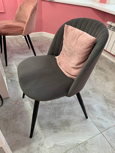 Стул на металлокаркасе Gabi 1 line light blue / black фото покупателя 70