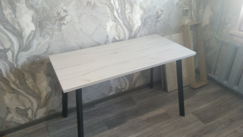 Стол Тринити Лофт 120 25 мм черный матовый / дуб делано темный фото покупателя 137