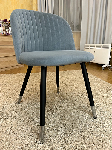 Стул на металлокаркасе Gabi 1 light purple / black фото покупателя 8