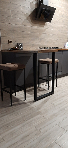 Барный стул Лофт катания лаванда / белый матовый фото покупателя 14