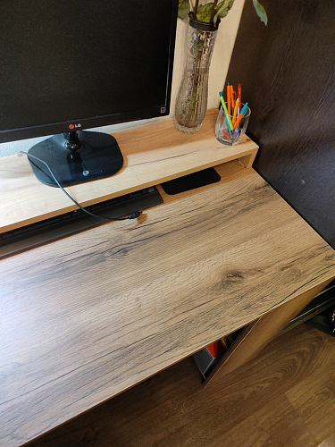 Письменный стол Битти Лофт 116х60х75 креатель / черный матовый фото покупателя 108