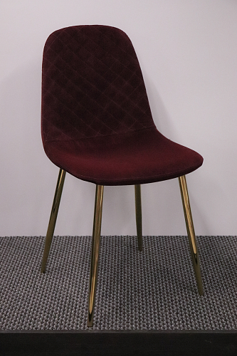Стул на металлокаркасе Dabl wine red из шоурума 1