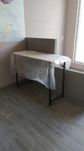Барная стойка Дилан Лофт 120х60х90 бетон фото покупателя 23