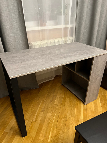 Письменный стол Битти Лофт 116х60х75 креатель / черный матовый фото покупателя 180