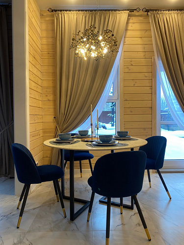 Стул на металлокаркасе Gabi dark beige / black / silver фото покупателя 18