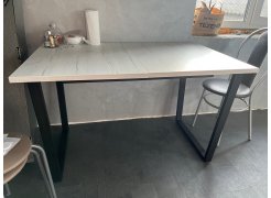 Стол Лота Лофт 140 25 мм черный матовый / бетон фото покупателя 603