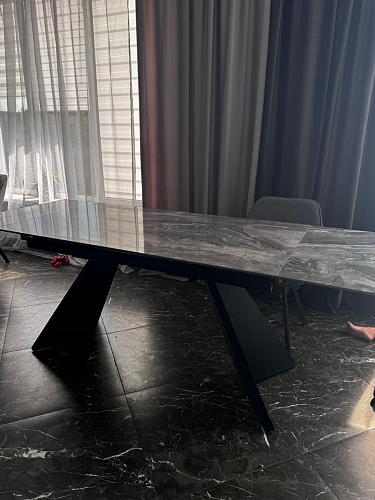 Керамический стол Ливи 140(200)х80х78 carla larkin / дуб монтана фото покупателя 4