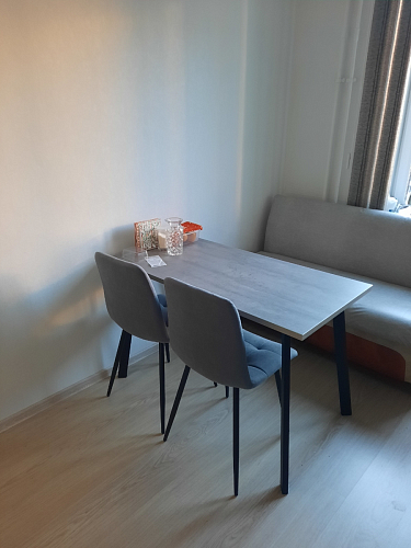 Стол Тринити Лофт 120 32 мм дуб галифакс табако / черный матовый фото покупателя 347