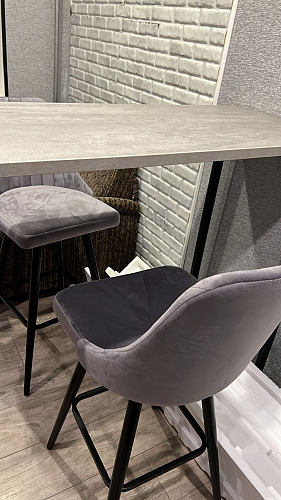 Барная стойка Дилан Лофт 120х60х90 бетон фото покупателя 93