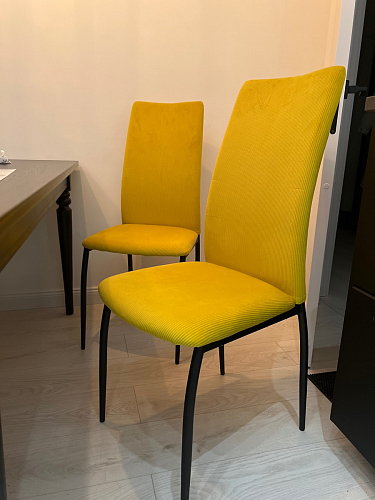 Стул на металлокаркасе Tod light blue / orange / black фото покупателя 31