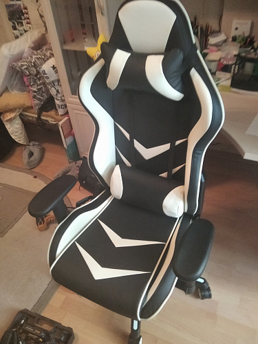 Компьютерное кресло Racer черное / бежевое фото покупателя 122