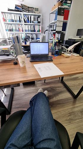 Стол раскладной Лота Лофт 120 25 мм юта / черный матовый фото покупателя 1013