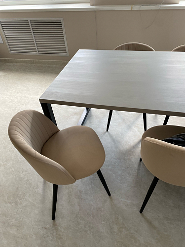 Стул на металлокаркасе Gabi 1 light purple / black фото покупателя 251