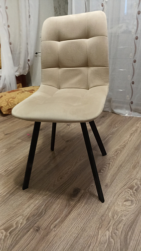 Стул на металлокаркасе Чилли К темно-серый (velutto 32) / черный фото покупателя 416