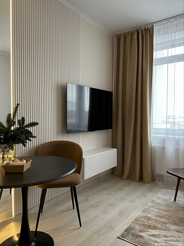 Стол Тулип 80х73 мрамор черный / белый фото покупателя 49