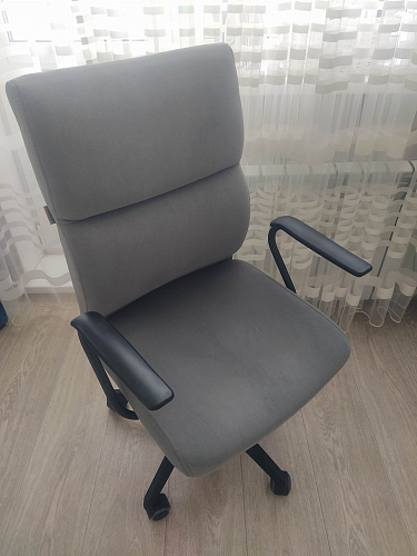 Компьютерное кресло Benefit флок серый 29 фото покупателя 64