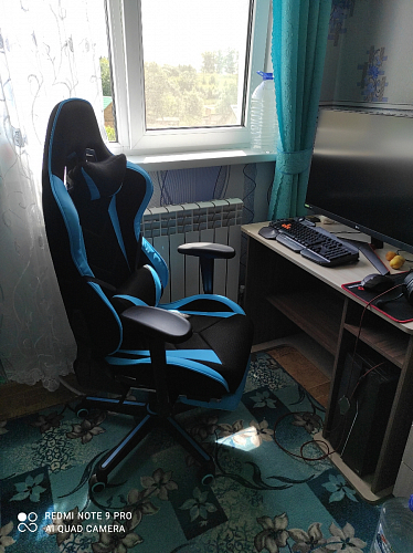 Компьютерное кресло Kano 1 light blue / black фото покупателя 185