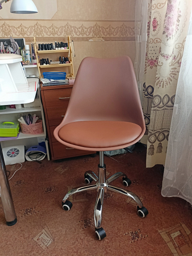 Компьютерное кресло Kolin с подушкой clear / white фото покупателя 511