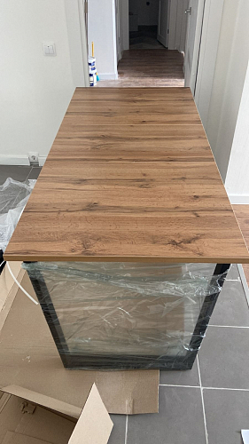 Деревянный стол Лота Лофт 140х80 дуб крафт табачный / черный матовый фото покупателя 876