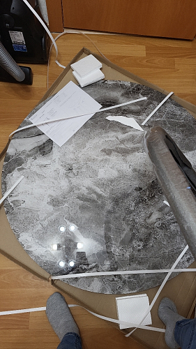 Стеклянный стол Анселм белый фото покупателя 20