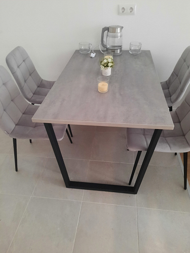 Деревянный стол Лота Лофт 120x75 дуб крафт табачный / черный матовый фото покупателя 812