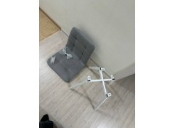 Стул на металлокаркасе Чилли синяя ткань / белый фото покупателя 501