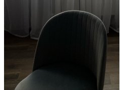 Стул на металлокаркасе Gabi 1 бежевый / черный с серебряными наконечниками фото покупателя 86