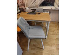 Стул на металлокаркасе Вейв темно-серый / черный фото покупателя 180