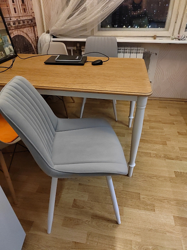 Стул на металлокаркасе Седа К кирпичный / черный фото покупателя 180