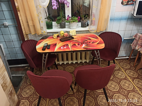 Стул на металлокаркасе Gabi latte / gold / black фото покупателя 114