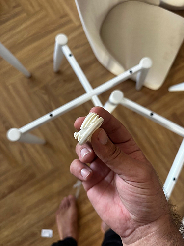 Стул на металлокаркасе Kora dark gray / black фото покупателя 380