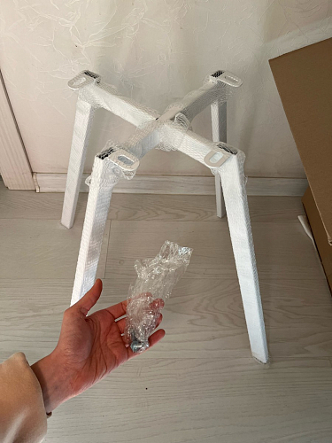 Стул на металлокаркасе Чилли синий / белый фото покупателя 1151