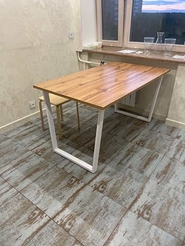 Деревянный стол Лота Лофт 120x75 дуб крафт табачный / черный матовый фото покупателя 686