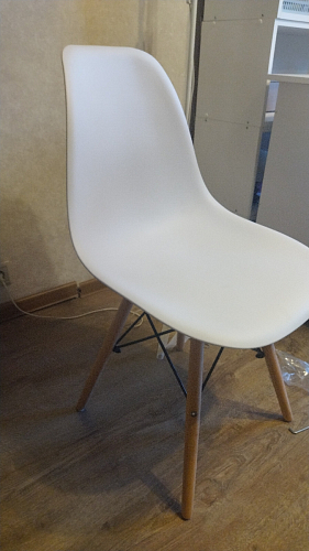 Стул Сindy Eames/Синди Имс мод. 001 yellow / natural фото покупателя 68