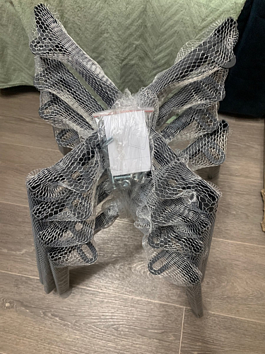 Стул на металлокаркасе Чилли К кирпичный / черный фото покупателя 547