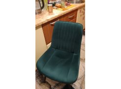 Стул на металлокаркасе Вейв светло-серый (hl 63) / 10К черный каркас фото покупателя 33