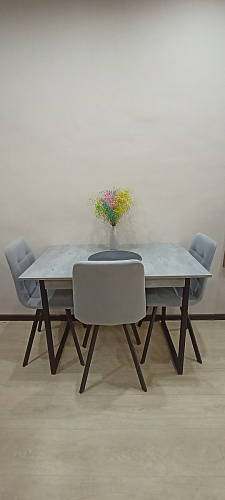 Стул на металлокаркасе Чилли зеленый / черный фото покупателя 1373