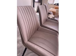 Стул на металлокаркасе Вейв светло-серый (hl 63) / 10К черный каркас фото покупателя 321