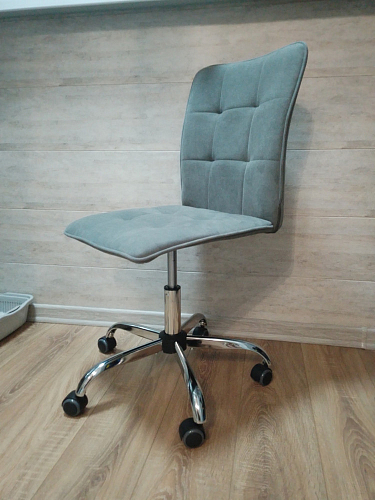 Компьютерное кресло One/Ван флок серый 29 фото покупателя 70