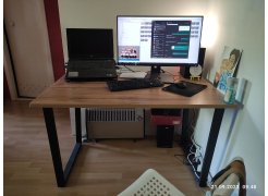 Стол Лота Лофт 140 25 мм юта / белый матовый фото покупателя 816