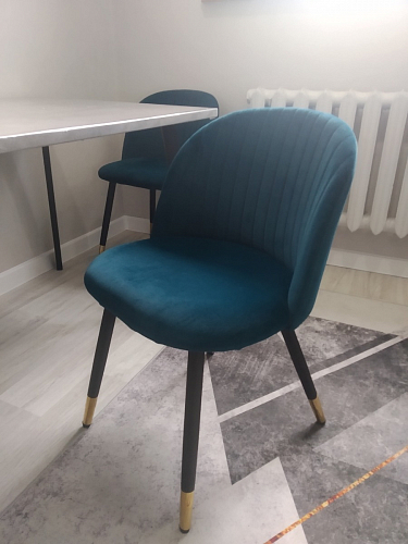 Стул на металлокаркасе Gabi latte / gold / black фото покупателя 204