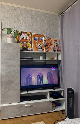 Готовая гостиная Jimenez дуб венге / белый глянец фото покупателя 76