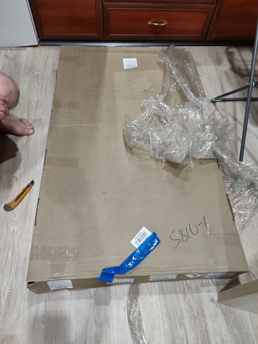 Стол Центавр 120(160)х70х75 файерстоун / черный матовый фото покупателя 62