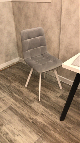 Стул на металлокаркасе Чилли зеленый / белый каркас фото покупателя 645