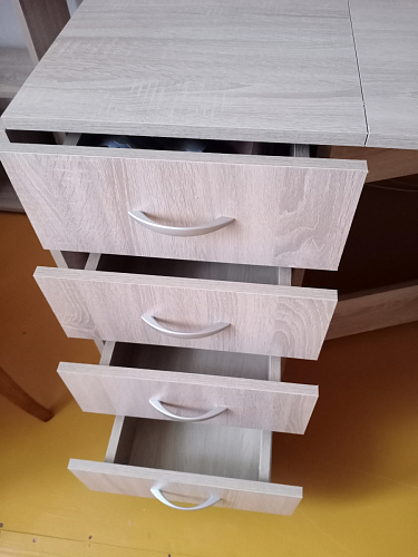 Стол-книжка Глория 606 М с ящиками дуб сонома фото покупателя 104