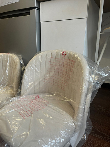 Стул на металлокаркасе Gabi dark beige / black / silver фото покупателя 387