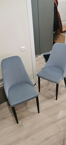 Стул на металлокаркасе Kora gray / black фото покупателя 472