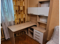 Компьютерный стол КСТ-14.1П правый дуб сонома / белый фото покупателя 5