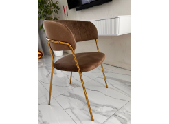 Стул на металлокаркасе Kamelia темно-серый / золотой фото покупателя 41