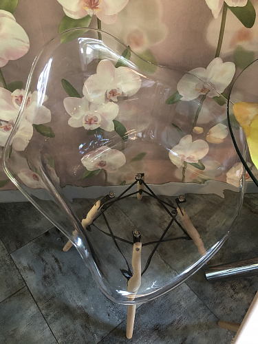 Стул пластиковый PW082PC прозрачный фото покупателя 1